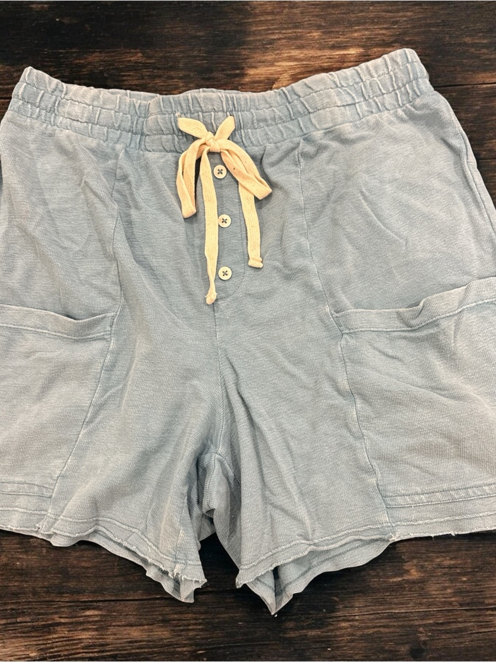 Universal Thread Light Blue Drawstring Casual Women's Shorts